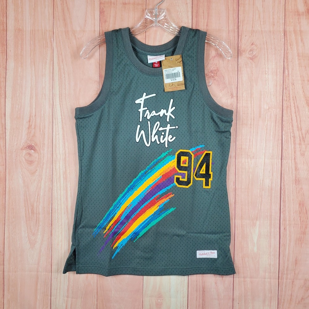 Mitchell & Ness Jersey Men Small Gray Graphic Sleeveless Frank White 94 Be Noble